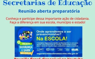 Reunião preparatória com Secretarias de Educação e escolas para engajamento às ações do DNSSE de 2024