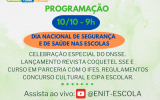 Dia Nacional de Segurança e de Saúde nas Escolas será celebrado em 10 de outubro