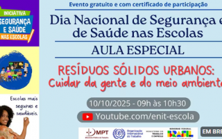Iniciativa Segurança e Saúde nas Escolas realiza DNSSE 2025 no dia 10 de outubro